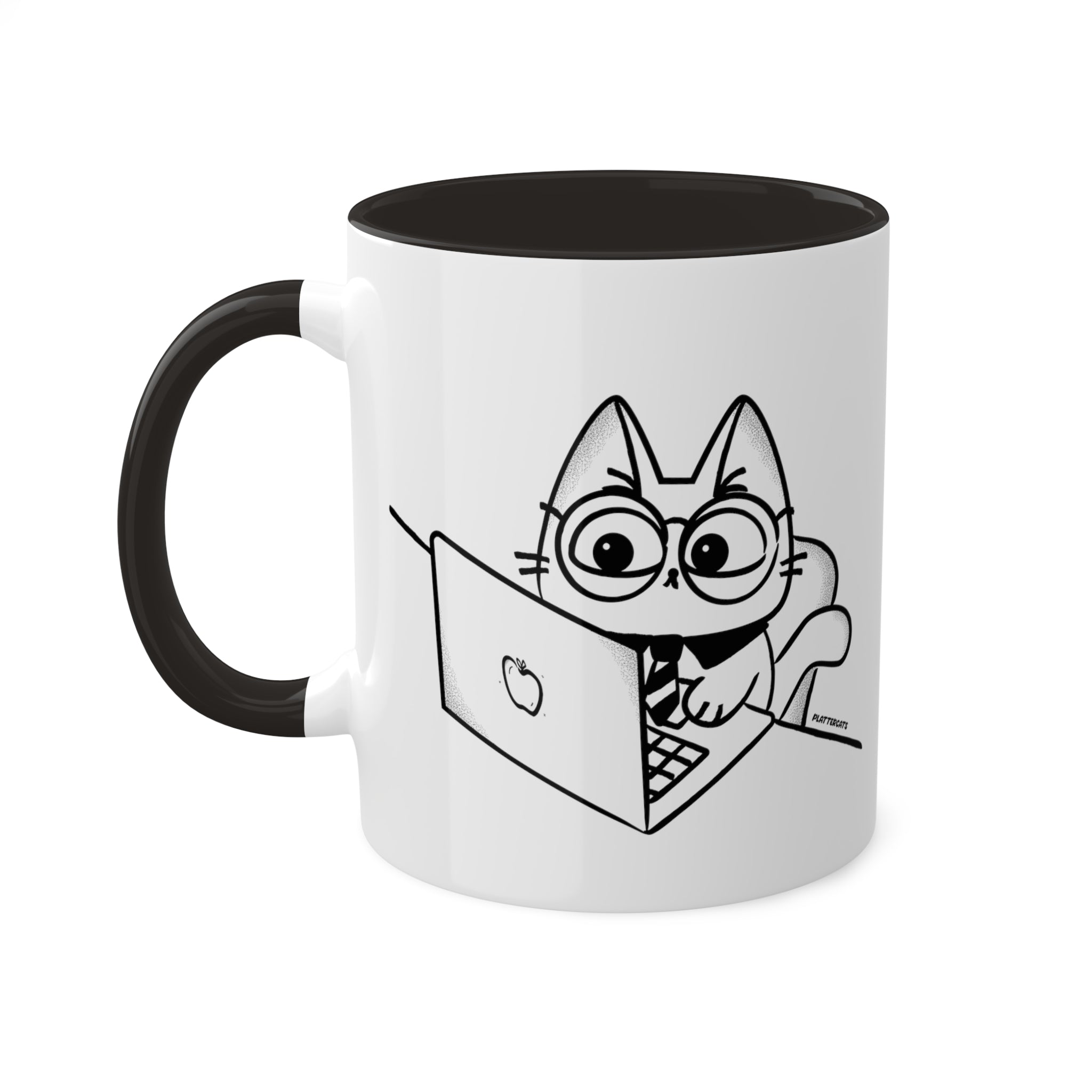 Grumpy Business Cat - Cute Cat Mug - PlatterCats Creative