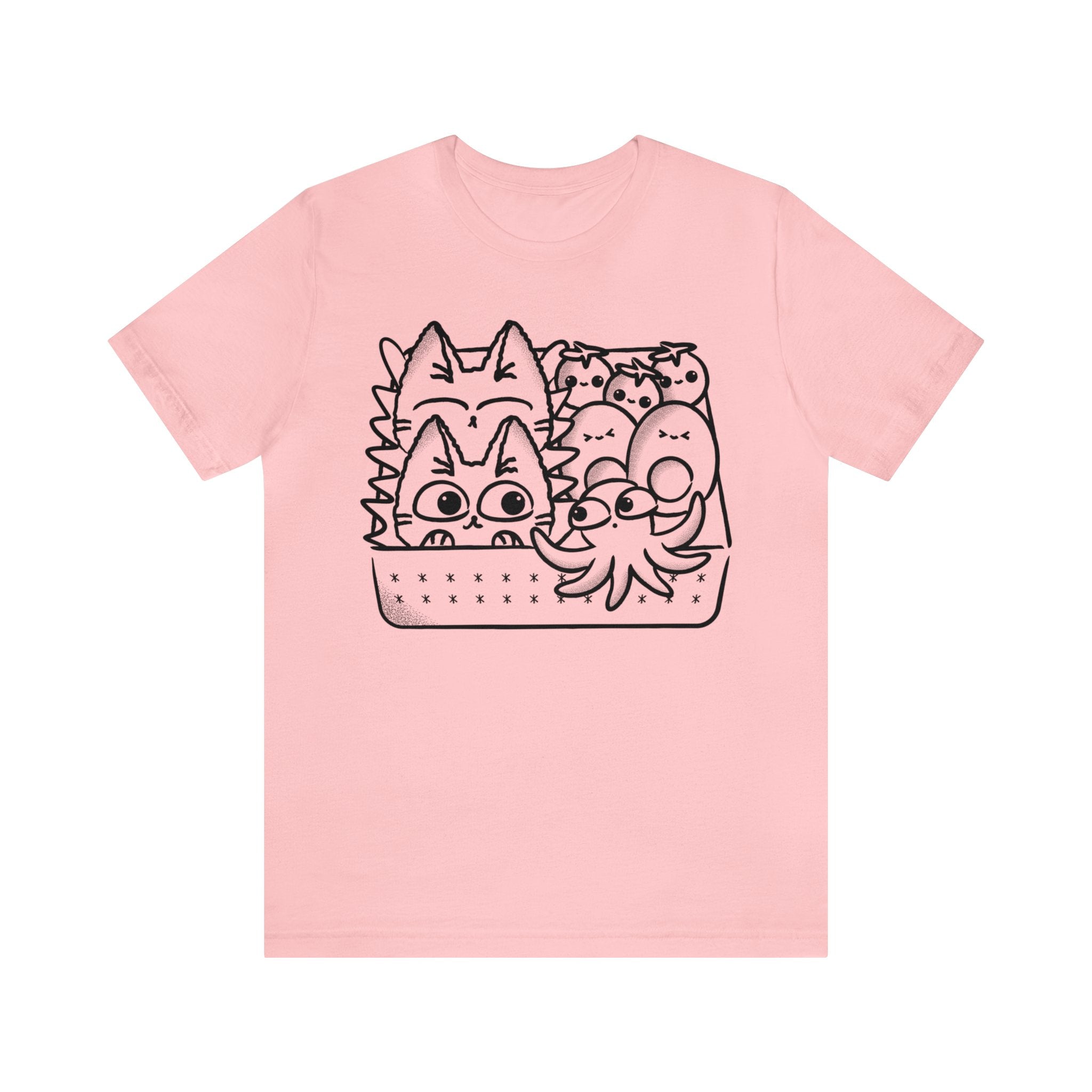Cute Cat Shirt - Bento Box Cat - Unisex - Tee - PlatterCats Creative