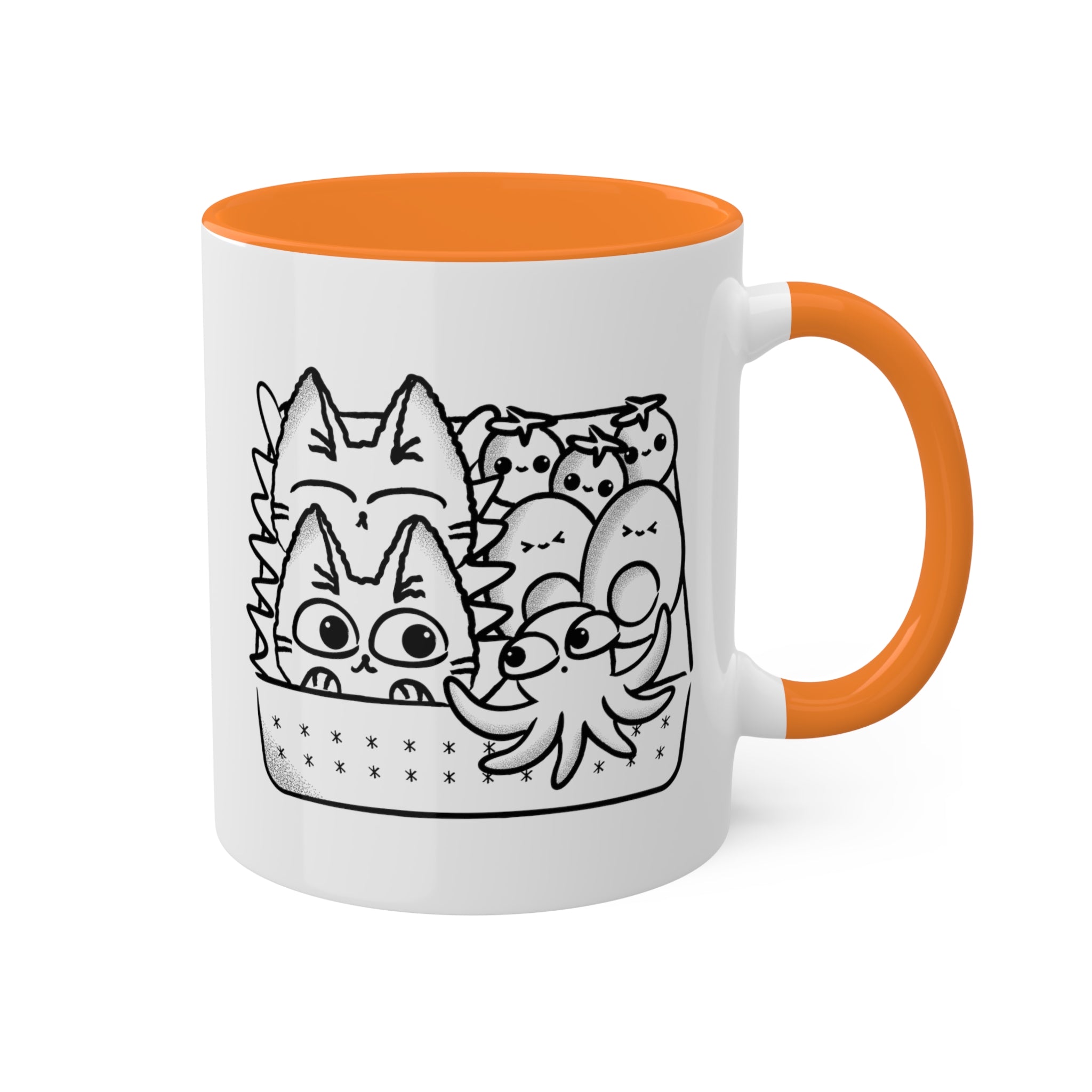 Cute Cat Mug – Bento Box Cat - Colorful Mug - 11oz - PlatterCats Creative