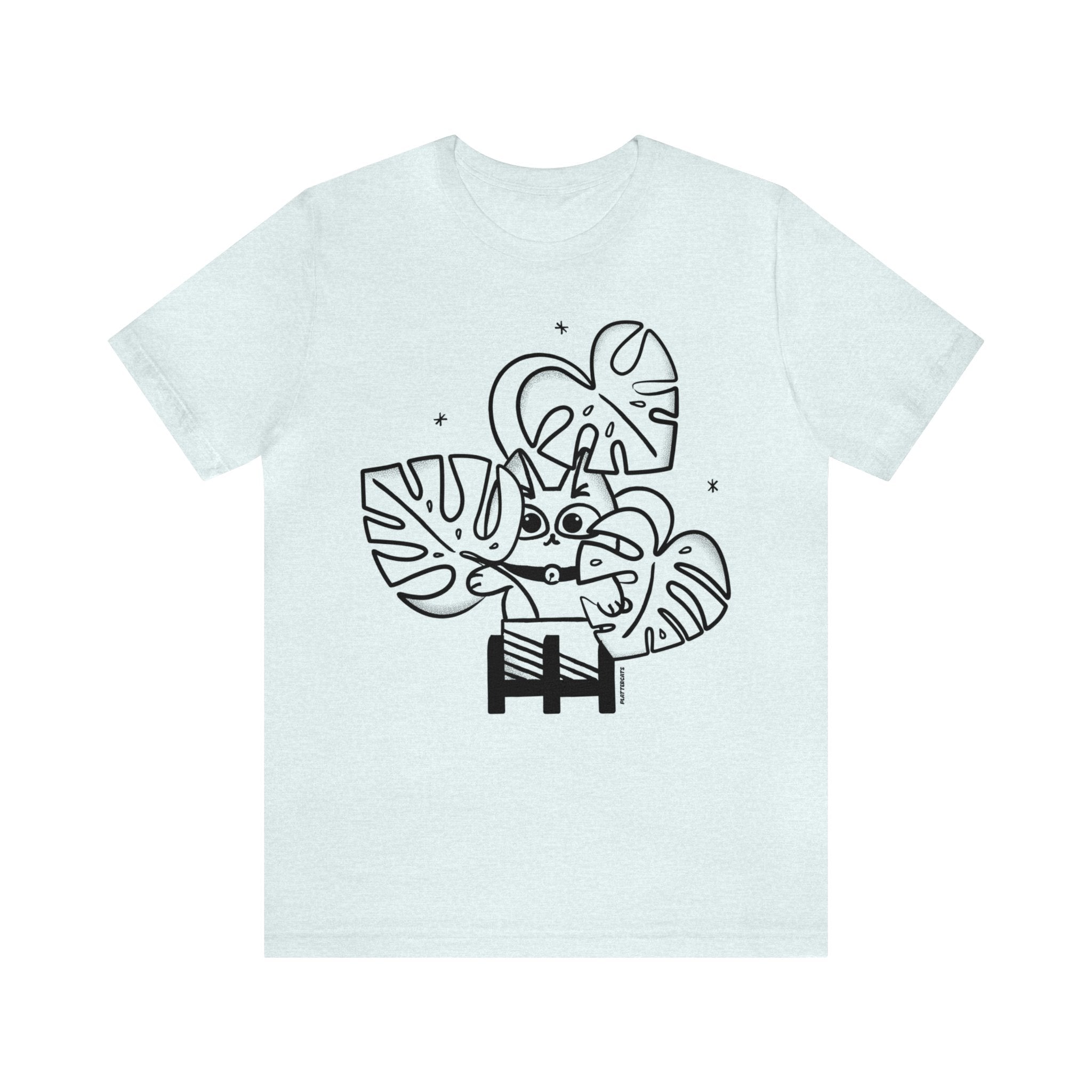 Monstera Plant Cat - Cute Cat Shirt - PlatterCats Creative