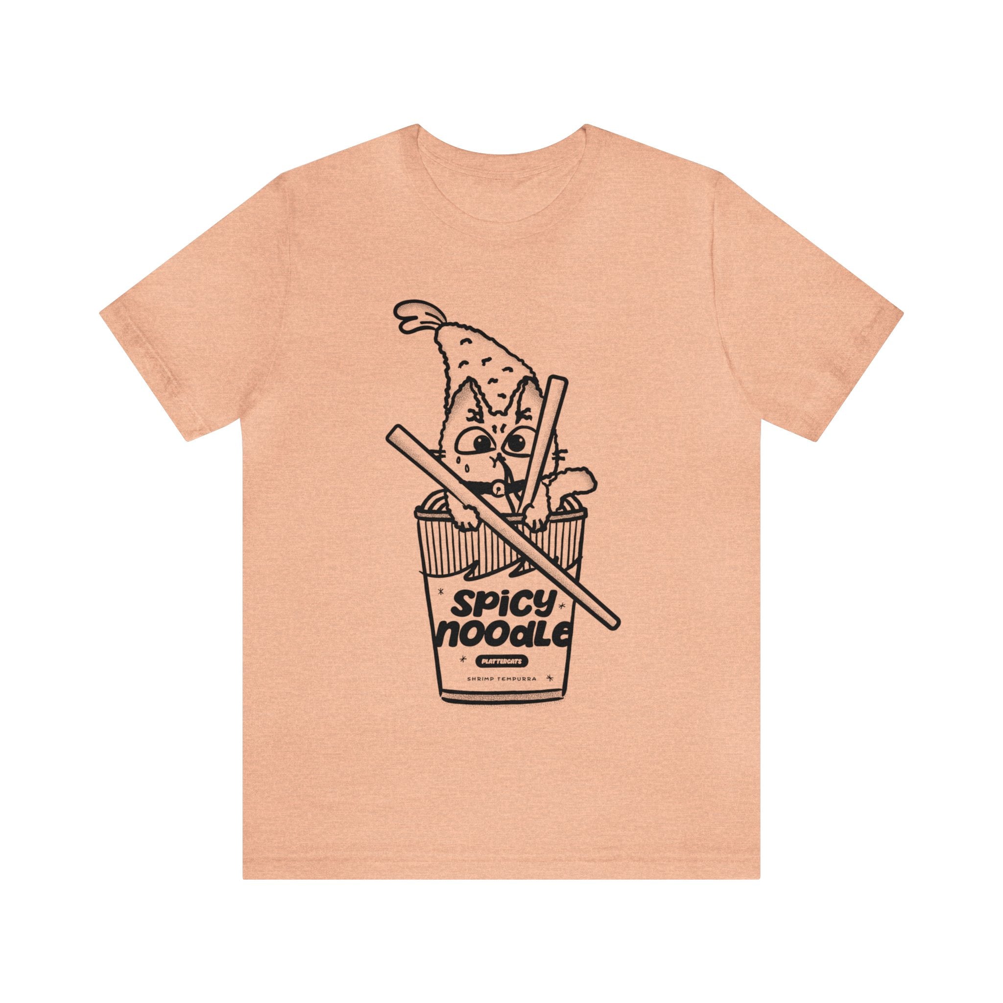 Spicy Noodle Cat - Cute Cat Shirt - PlatterCats Creative
