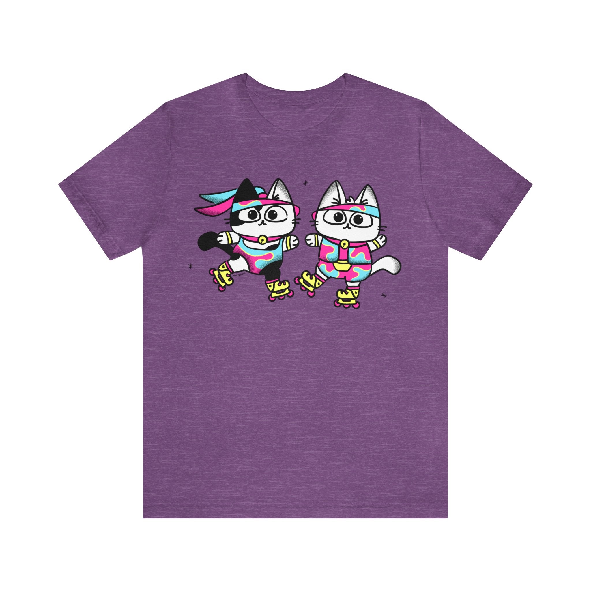 Rollerblading Cats - Cute Cat Shirt - PlatterCats Creative