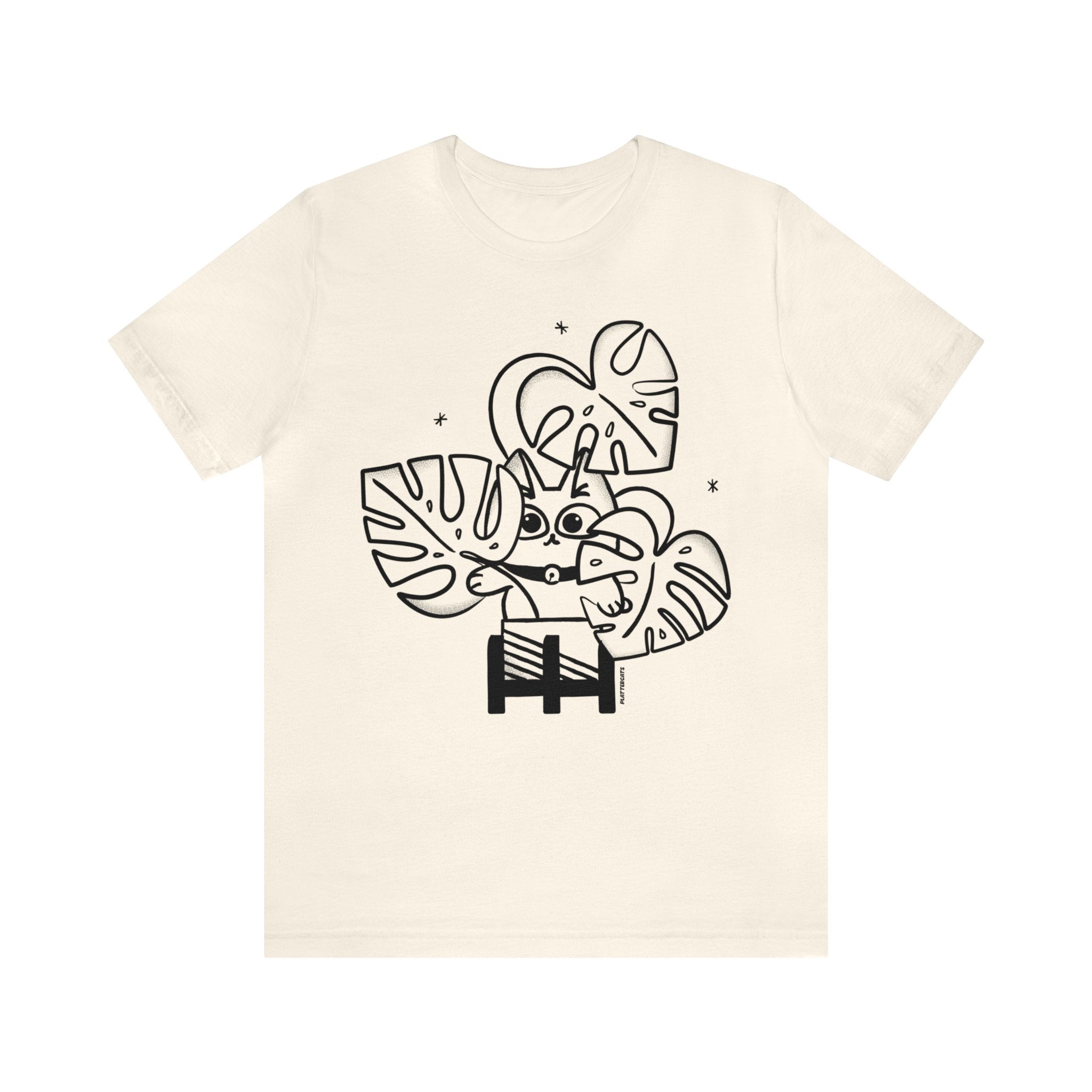 Monstera Plant Cat - Cute Cat Shirt - PlatterCats Creative